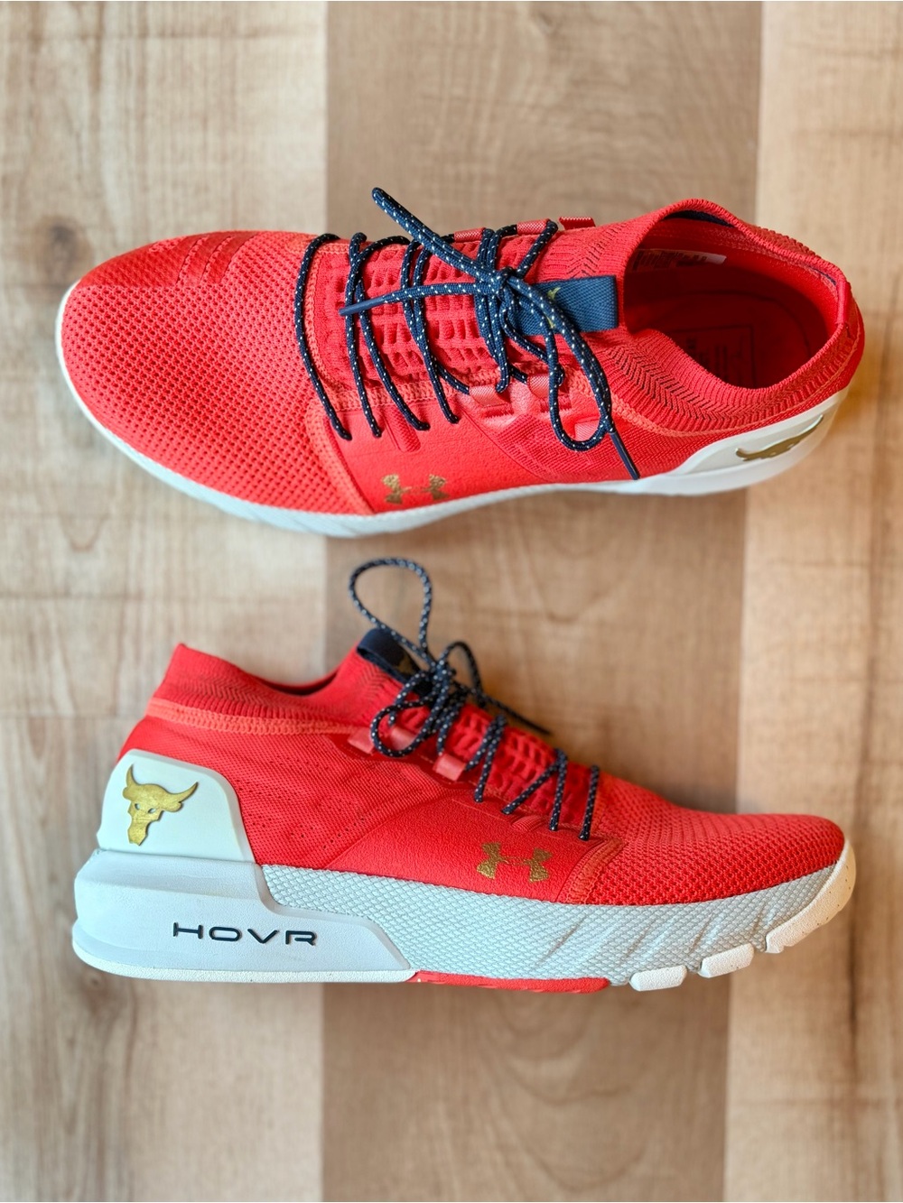 Under Armour Men’s Project Rock 2 HOVR Orange Training Shoes
